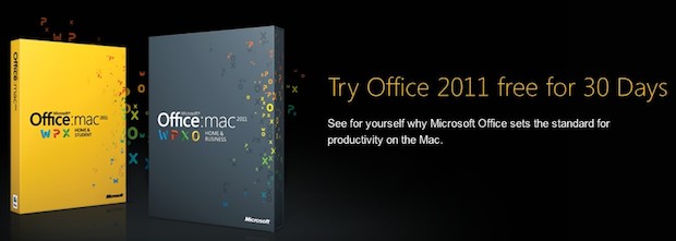 microsoft office for mac trial version 2011